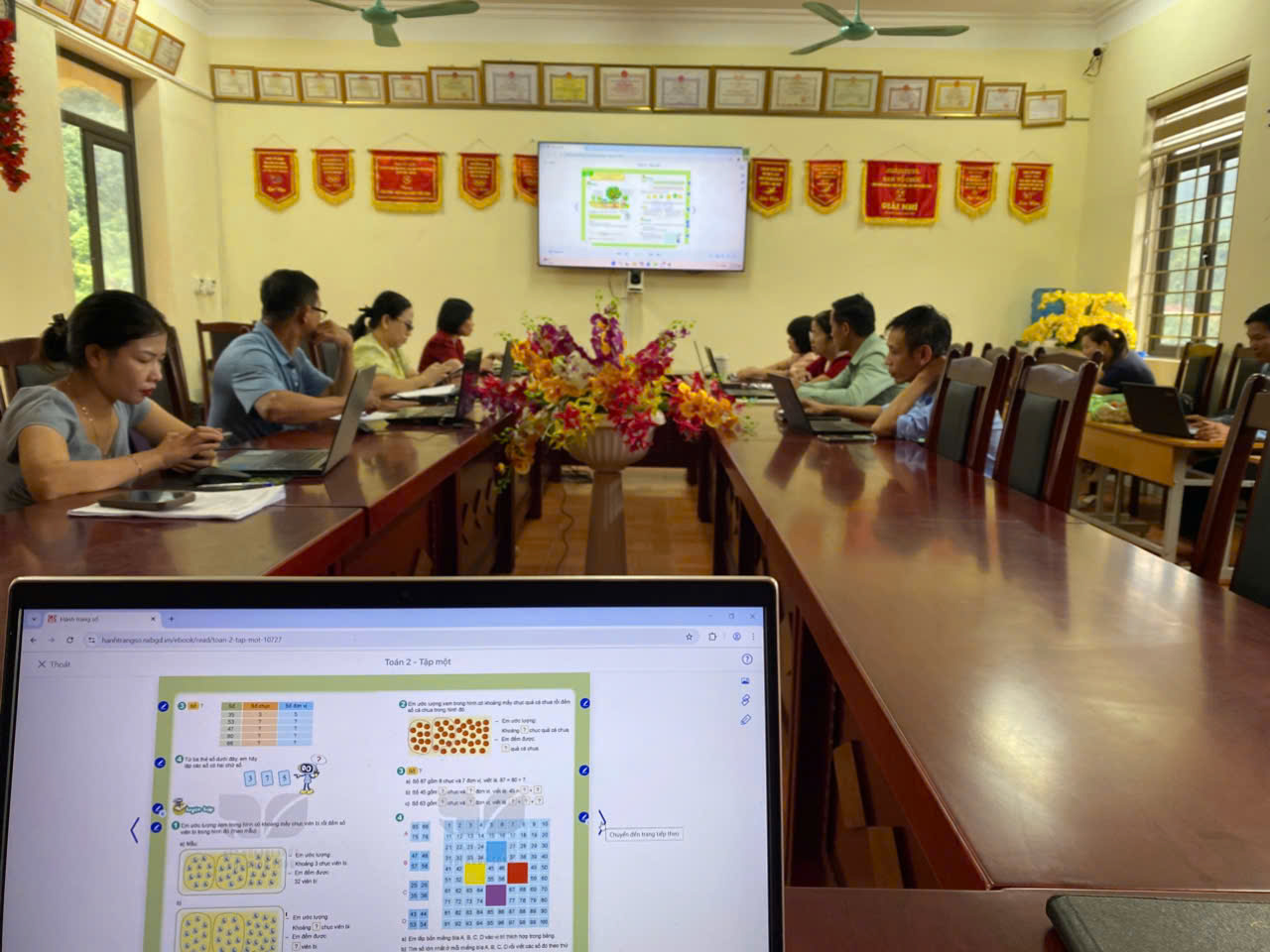 hình ảnh thầy cô tập huấn 1